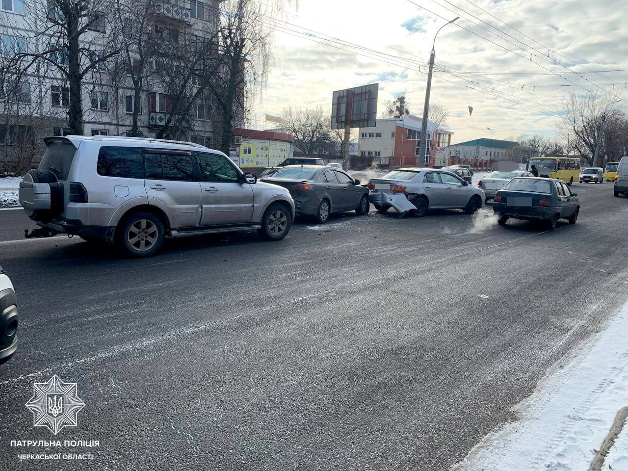 ДТП за участю чотирьох авто